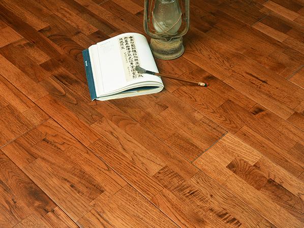 山核桃拼板深色仿古實木地板 山核桃拼板深色仿古實木地板
